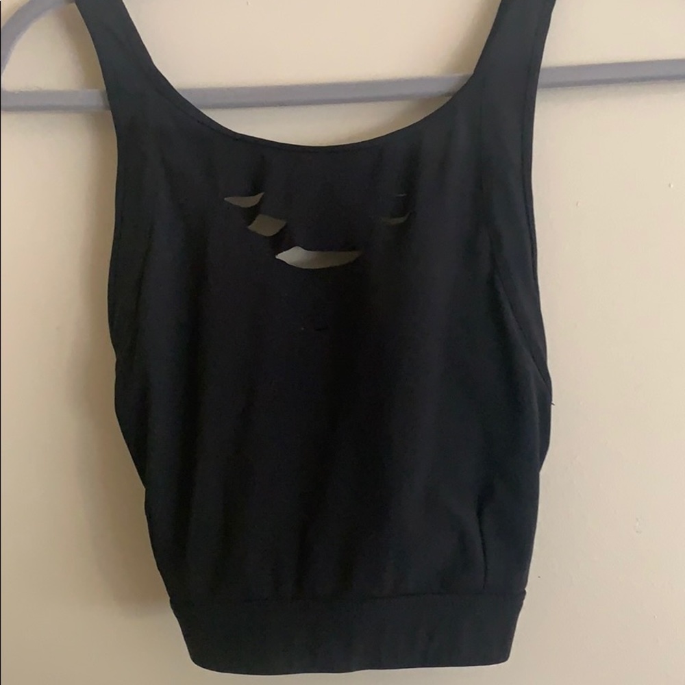 Alo yoga distressed sports bra